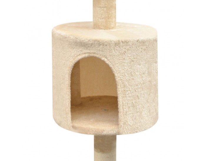Sonata Котешко дърво със сизалени стълбове, 125 см, бежово -