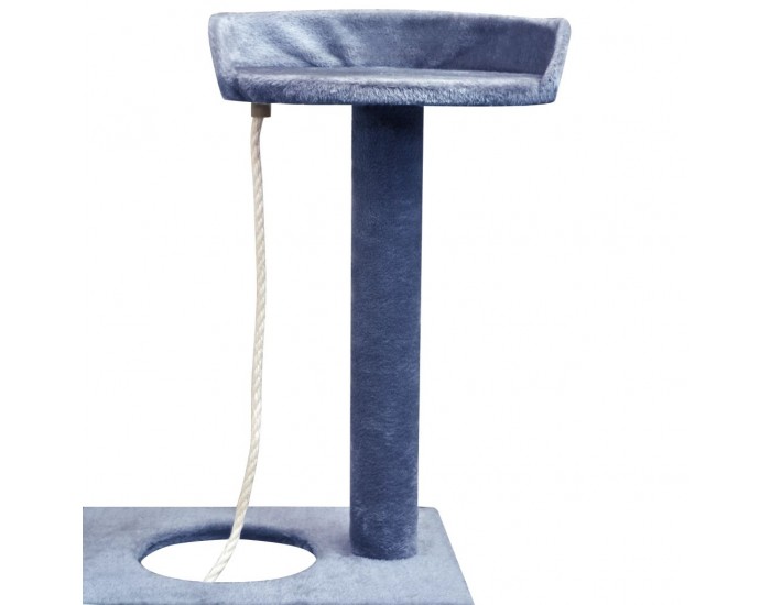 Sonata Котешко дърво със сизалени стълбове, 150 см, тъмносиньо -