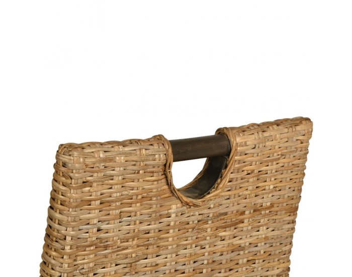 Sonata Трапезни столове, 2 броя, кубу ратан, мангова дървесина -