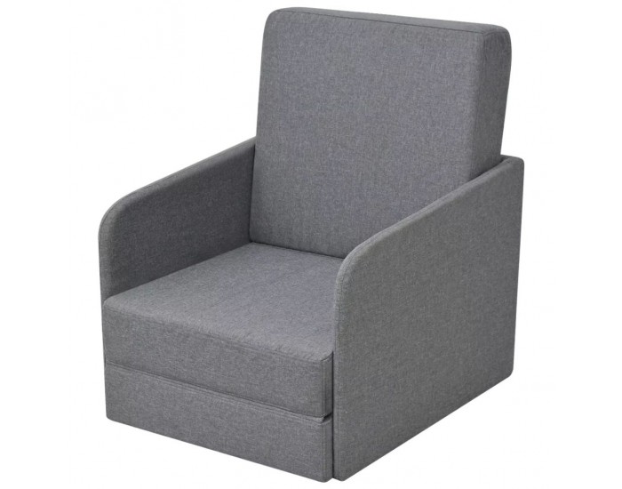 Sonata H Разтегателен фотьойл, светлосив, текстил