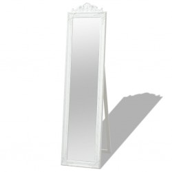Sonata Свободностоящо огледало, бароков стил 160х40 см, бяло - Антре