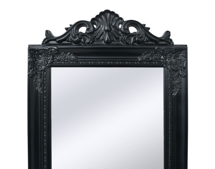 Sonata Свободностоящо огледало, бароков стил 160х40 см, черно -
