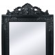 Sonata Свободностоящо огледало, бароков стил 160х40 см, черно -