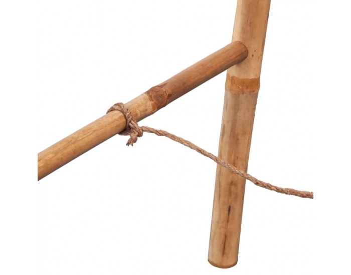 Sonata Двойна стълба за кърпи, с 5 бабукови стъпълца, 50x160 cм -