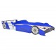 Sonata Детско легло “състезателна кола“, LED лента, 90x200 cм, синьо -