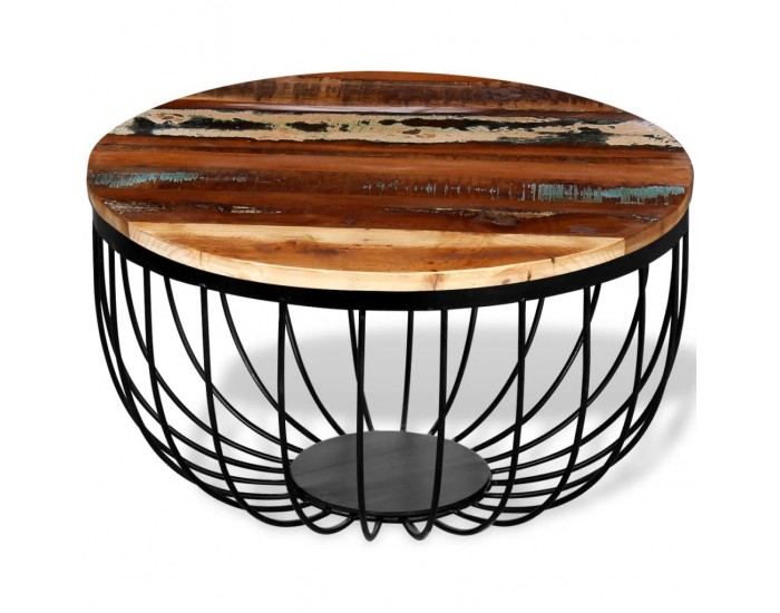 Sonata H Маса за кафе, регенерирано дърво масив