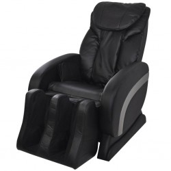 Sonata Електрически масажен стол, изкуствена кожа, черен - Мебели с релакс механизъм
