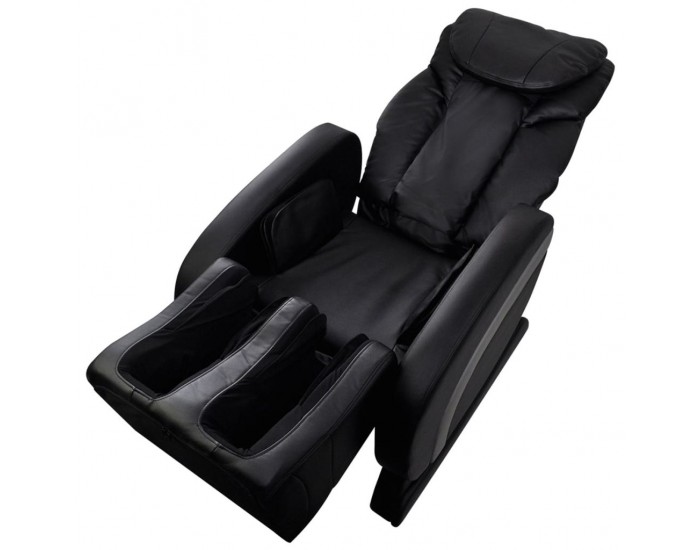 Sonata Електрически масажен стол, изкуствена кожа, черен -