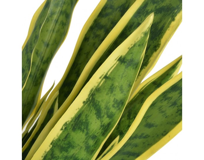 Sonata Изкуствено растение сансевиера със саксия, 90 см, зелено -