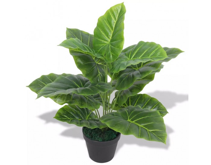 Sonata Изкуствено растение трилистник със саксия, 45 см, зелено -