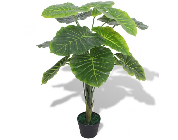 Sonata Изкуствено растение трилистник със саксия, 70 см, зелено -