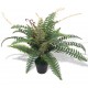 Sonata Изкуствено растение папрат със саксия, 60 см, зелено -
