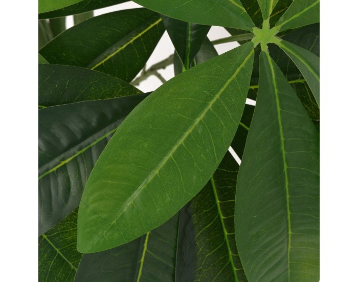 Sonata Изкуствено растение пахира със саксия, 85 см, зелено -