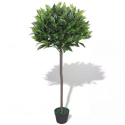 Sonata Изкуствено растение лавър със саксия, 125 см, зелено - Изкуствени цветя