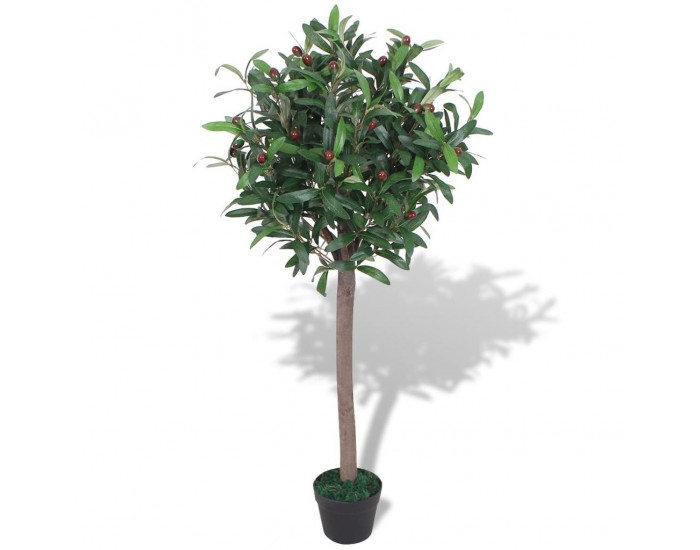 Sonata Изкуствено растение лавър със саксия, 120 см, зелено -