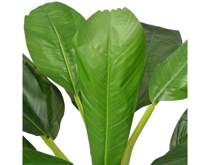 Sonata Изкуствено растение банан със саксия, 150 см, зелено -