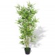 Sonata Изкуствено растение бамбук със саксия, 120 см, зелено -