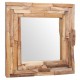 Sonata Декоративно огледало, тиково дърво, 60x60 см, квадратно -