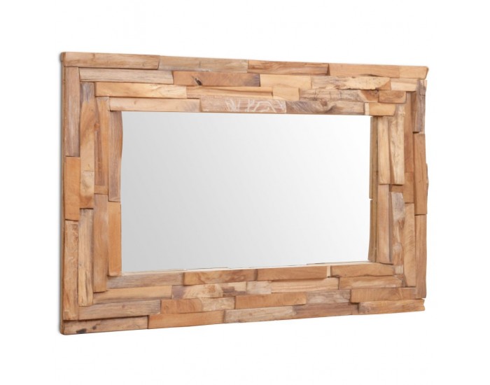 Sonata Декоративно огледало, тиково дърво, 90x60 см, правоъгълно -