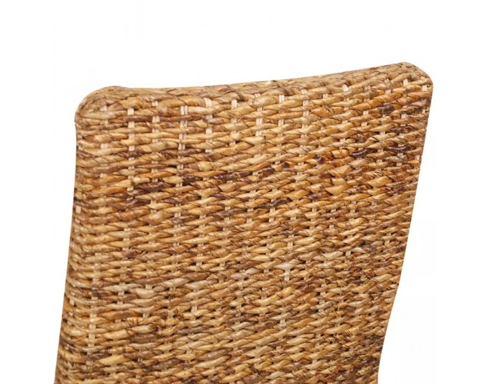 Sonata Трапезни столове, 6 броя, от абака, кафяви -