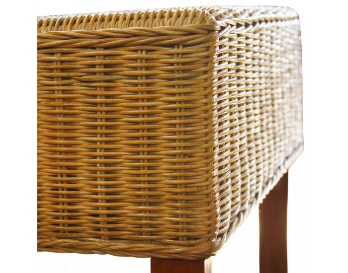 Sonata Трапезни столове, 6 броя, ратан, кафяви -