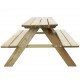 Sonata Детска маса за пикник, 89 x 89,6 x 50,8 см, FSC борово дърво -