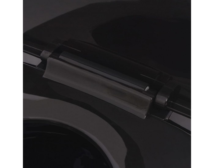 Sonata Окачена тоалетна чиния, със скрито казанче, керамична, черна -