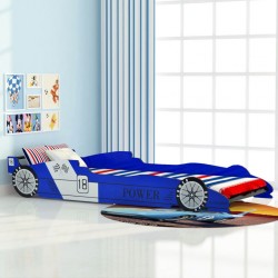 Sonata Детско легло “състезателна кола“, 90x200 cм, синьо - Детска стая