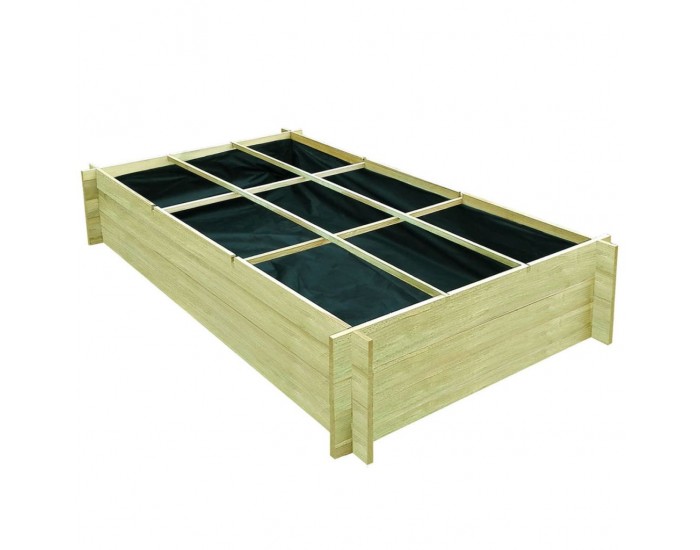 Sonata Плантер за зеленчуци, FSC импрегниран бор, 197x100x40 см -