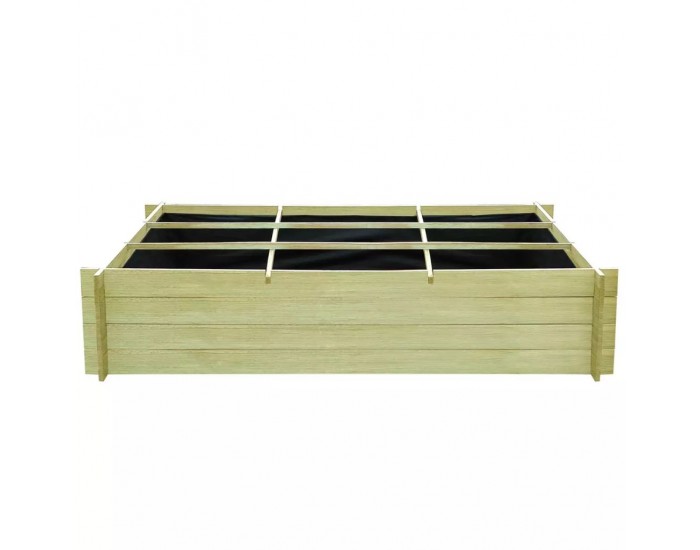 Sonata Плантер за зеленчуци, FSC импрегниран бор, 197x100x40 см -