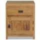 Sonata Нощно шкафче, тиково дърво масив, 40x30x50 см -