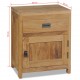 Sonata Нощно шкафче, тиково дърво масив, 40x30x50 см -