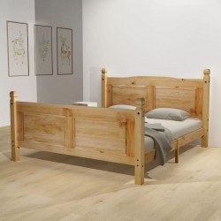 Sonata Легло с мемори матрак, бор, мексикански стил Корона, 160x200 см - Спалня