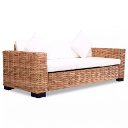 Sonata 3-местен диван, естествен ратан - Мека мебел