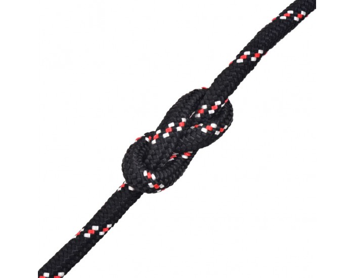 Sonata Морско въже, полипропилен, 8 мм, 100 м, черно -