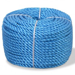 Sonata Усукано въже, полипропилен, 8 мм, 200 м, синьо - Декорации