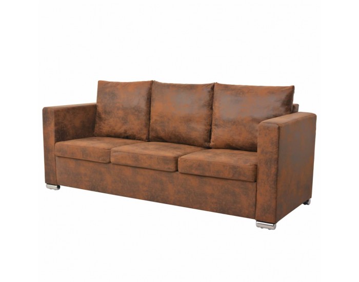 Sonata Триместен диван, 191x73x82 см, изкуствен велур -