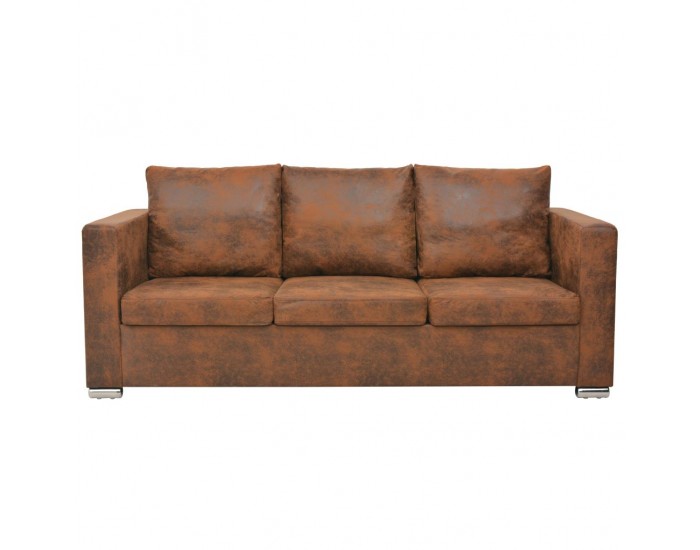 Sonata Триместен диван, 191x73x82 см, изкуствен велур -