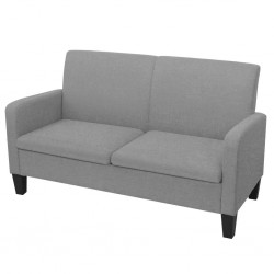 Sonata Двуместен диван, 135х65х76 см, светлосив - Мека мебел