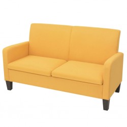 Sonata Двуместен диван, 135х65х76 см, жълт - Дивани