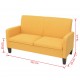 Sonata Двуместен диван, 135х65х76 см, жълт -