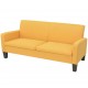 Sonata 3-местен диван, 180х65х76 см, жълт -