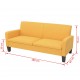 Sonata 3-местен диван, 180х65х76 см, жълт -