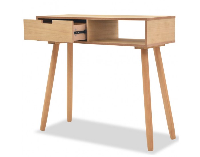 Sonata Конзолна маса, иглолистна дървесина масив, 80x30x72 cм, кафява -