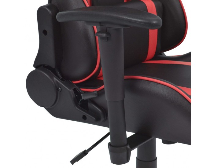 Sonata Офис рейсинг стол, накланящ се, с подложка за крака, червен -