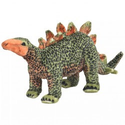 Sonata Плюшен динозавър стегозавър за яздене, зелено и оранжево, XXL - Детска стая