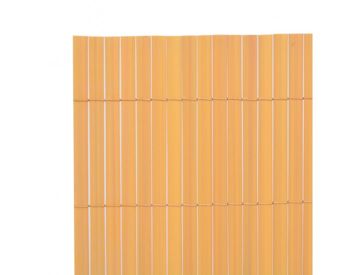 Sonata Двустранна градинска ограда, 90x300 см, жълта -
