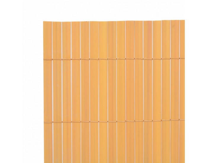Sonata Двустранна градинска ограда, 90x500 см, жълта -