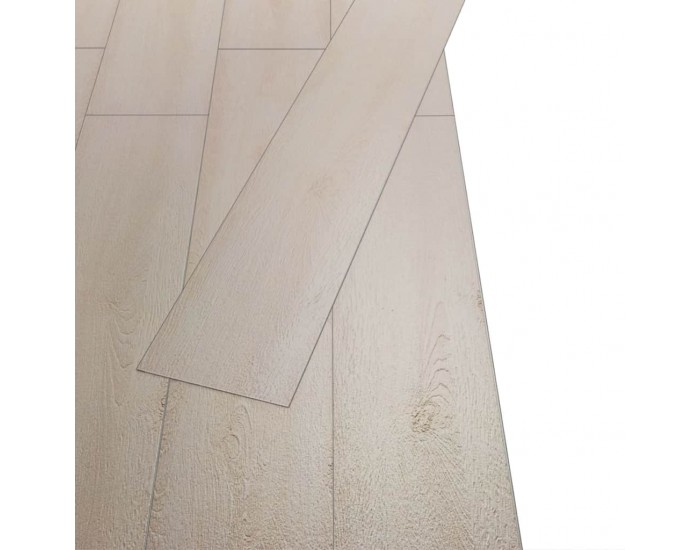 Sonata Подови дъски от PVC 5,26 м² 2 мм цвят класически бял дъб -