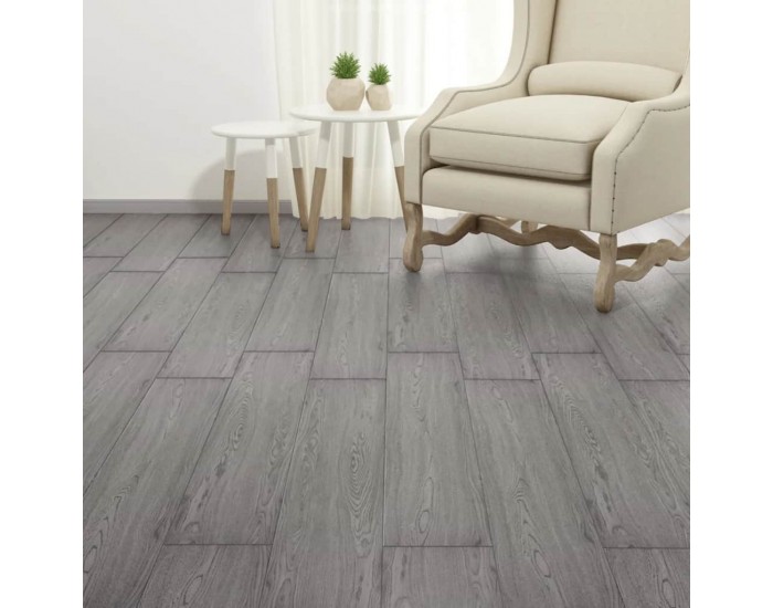 Sonata Подови дъски от PVC 5,26 м² 2 мм тъмносиви - Sonata Подови дъски от PVC 5,26 м² 2 мм тъмносиви -